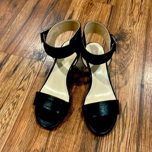 Nine West black wedges